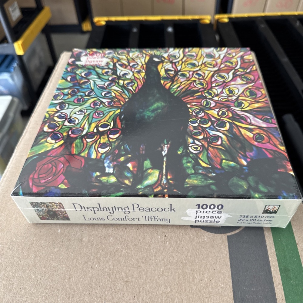 Adult Jigsaw Louis Comfort Tiffany: Displaying Peacock: 1000 piece jigsaw (1000- - Picture 3 of 4